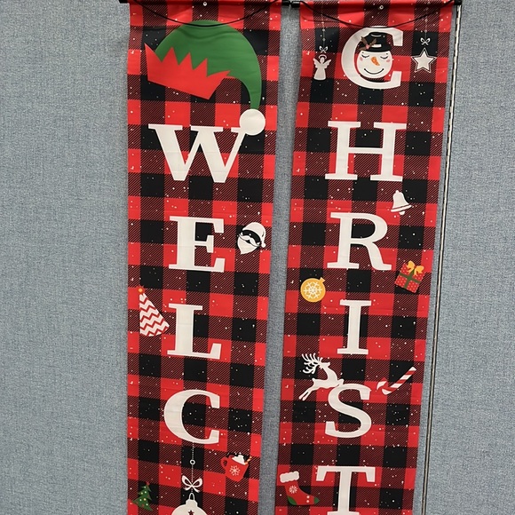 TWO 6 Ft. Door Christmas Banners - Picture 2 of 5